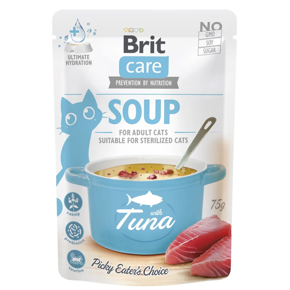 Brit Care Cat Soup With Tuna Zupka Dla Kota z Tuńczykiem Mokra Karma 75g